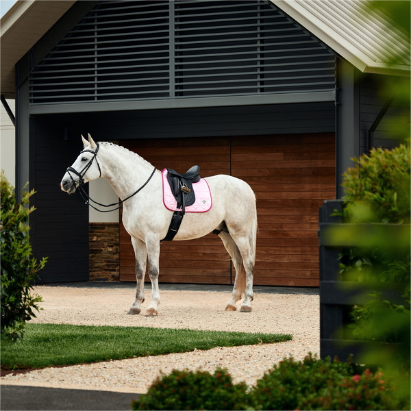 2026 WeatherBeeta Satin Luxe Air-Tec Dressage Saddle Pad 1030348013 - Soft Pink